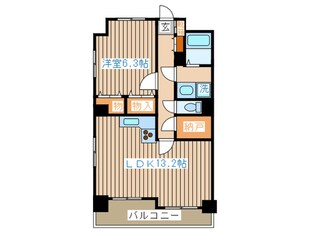 フレ－ル仙台長町南(301)の物件間取画像